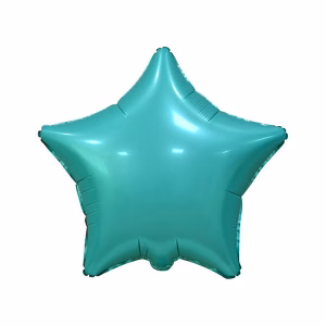 Фолиев балон Звезда, тюркоаз, мат, 46 см