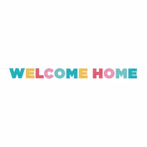Гирлянд с надпис Welcome home, 250 cm