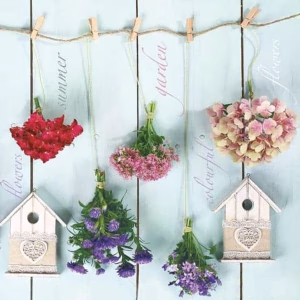 Хартиени салфетки Daisy, Garden Flowers, 20 броя