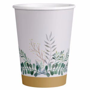 Картонени чаши GREENERY PARTY, 250 ml, 8 броя