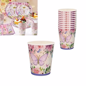 Картонени чаши Пеперуди, 10 броя