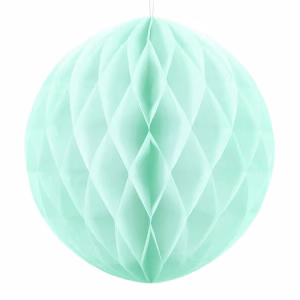 Декорация хартиена Топка, пчелна пита, мента, 30см