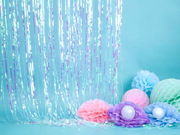 Декорация хартиена Топка, пчелна пита, мента, 30см – Изображение 6