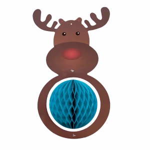 Коледна украса Елен, пчелна пита