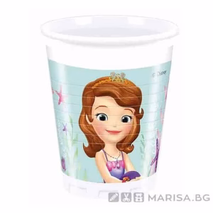 Комплект парти чаши Sofia The First, 8 бр.