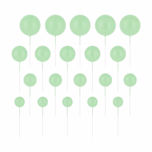 Комплект топери топки мента, мат, 20 броя