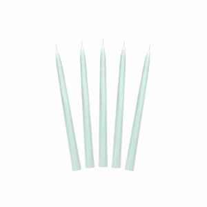 Конусовидни свещи, мат, салвия, 24 см, 10 броя