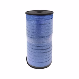 Лента за балони брокат, син блясък, 92 м.