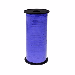 Лента за балони холограма, синя, 92 м.