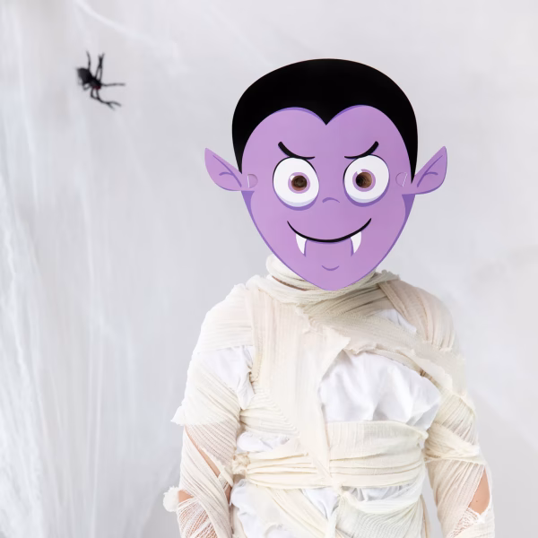 Парти маски Зомбита Хелоуин Чудовища, 24x23см, 6бр. – Изображение 10