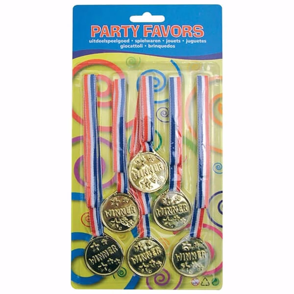 parti-aksesoar-zlatni-medali-winner-6-broya-.jpg Парти аксесоар Златни медали Winner, 6 броя – Изображение 1