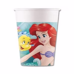 Парти чаши малката русалка ARIEL, 200 ml, 8 броя