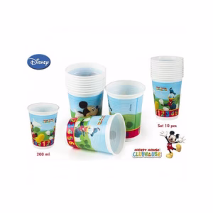 Парти чаши Мики Маус, 10 броя