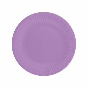 Парти чинии едноцветни, лилави, 18 cm, 6 броя