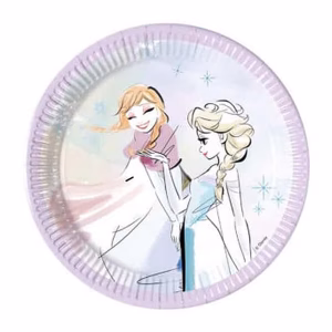 Парти чинии FROZEN SPARKLE, 20 см, 8 бр.