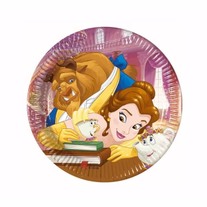 Парти чинии Красавицата и звяра, 20 см