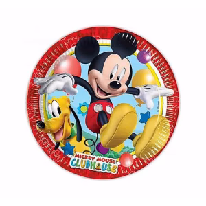 Парти чинии Мики Маус, Mickey 20 см, 8 бр.