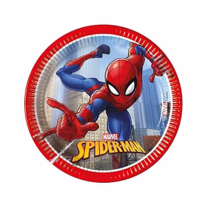 Парти чинии Spiderman Crime Fighter, 20 см, 8бр.