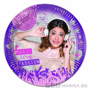 Парти чинии VIOLETTA GOLD, 20 cm, 8 броя