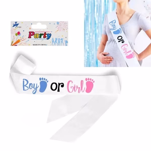 Парти лента Boy or GIRL, брокатена