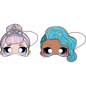 Парти маски Lol Surprise, 6 броя, комплект