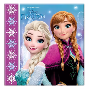 Парти салфетки Frozen Disney, 20 броя в пакет