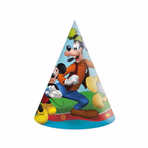 Парти шапки Mickey Rock The House, 6 бр.