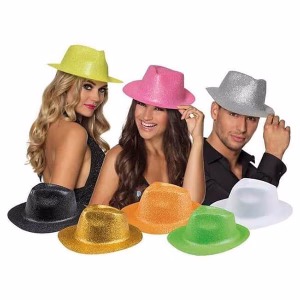 Парти шапки с брокат, микс