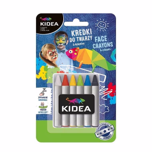 Пастели за лице и тяло 6 цвята, Kidea
