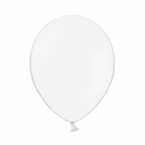 Пастелни балони Belbal, B85, 27см, бели, 100 бр.