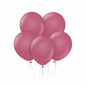 Пастелни балони бордо B&C, 30 см, 10 бр.