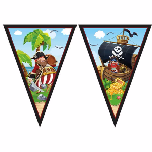 Банер трансперанти ОСТРОВНИ ПИРАТИ, гирлянда 230 cm
