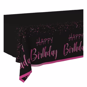 Покривка за маса Happy Birthday ELEGANT PINK, 120x180 см