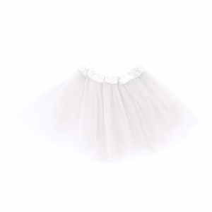 Бяла пола от тюл, 30 см