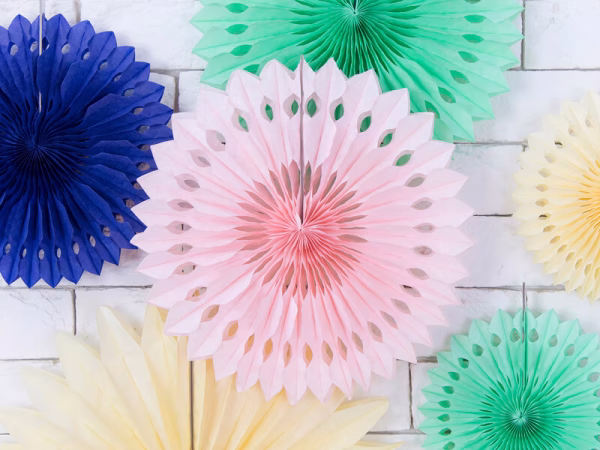 Декоративни розетки Ветрила, светлорозови, 3 броя – Изображение 7