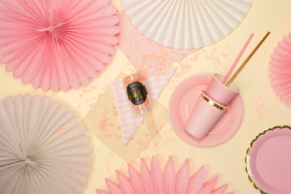 Декоративни розетки Ветрила, крем, 20-40см, 3 броя – Изображение 5