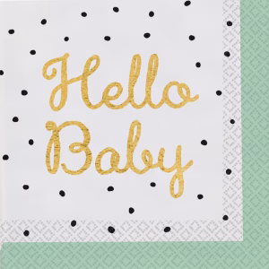 Салфетки Hello Baby, 33х33см, 16 броя