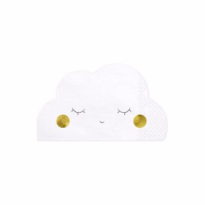 Салфетки Облаче, бели, 16x9.5cm, 20 броя