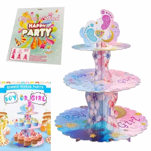 Стойка за мъфини и сладкиши Boy or Girl, три нива