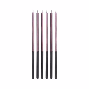 Свещи Platinum, люляк, 14,5 см, 6 броя