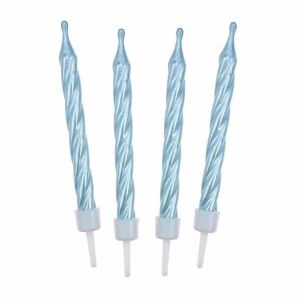 Свещи за рожден ден Спирала, 12/12, сини