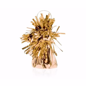 Тежест за балони форма подарък, фолио - Розово злато