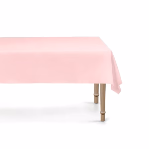 Парти покривка едноцветна, светлорозова, 137 x 183 cm