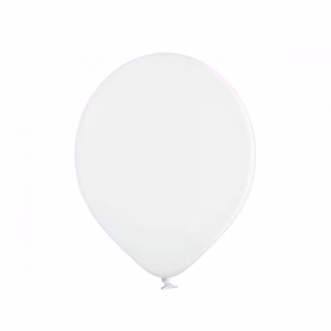 Балони Belbal Pastel White, B85, 27см ,бели, пастел, 50 броя
