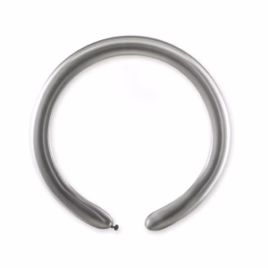 Моделиращи балони хром Gemar DB4, ф5 cm, сребро, 100 броя