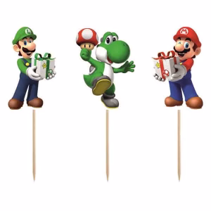 Топери за мъфини Super Mario, 6 броя в комплект