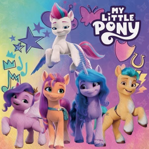 Хартиени салфетки My Little Pony, 20 броя, 33х33 см