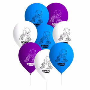 Балони Соник таралежа SONIC, 27 см, 8 броя