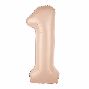 Фолиев балон цифра 1, карамел, 100 см