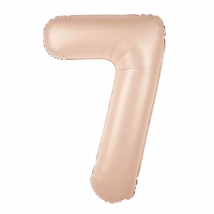 Фолиев балон цифра 7, карамел, 100 см